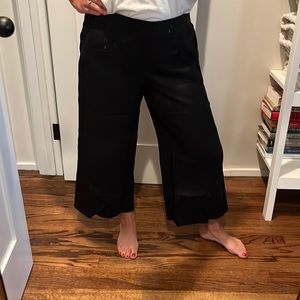 J. Jill 100% Linen Wide-Leg Pants. Small Petite. Black. New with tag!